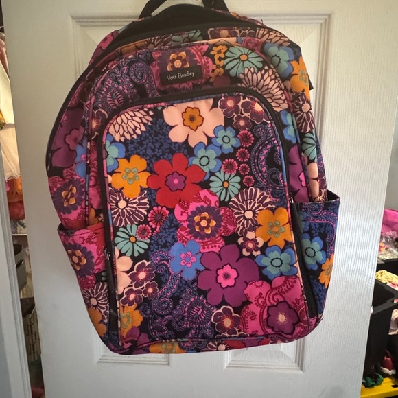 Vera Bradley Pink and Blue Floral Backpack main image 2